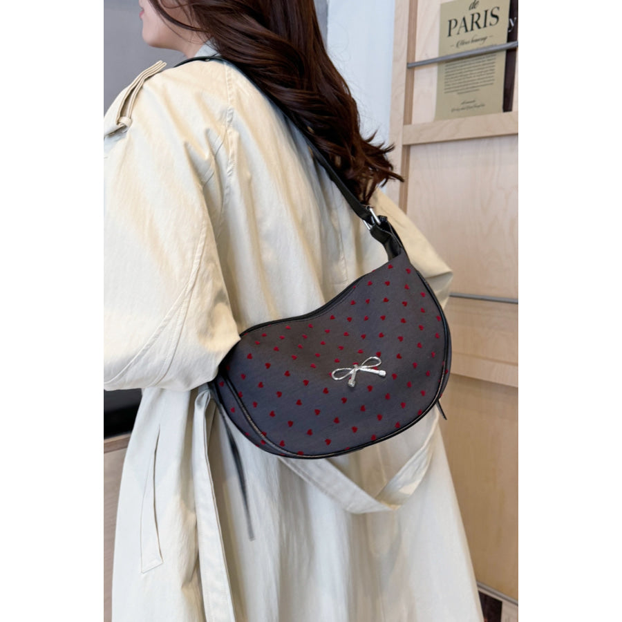 Polyester Printed Adjustable Strap Crossbody Bag Apparel and Accessories