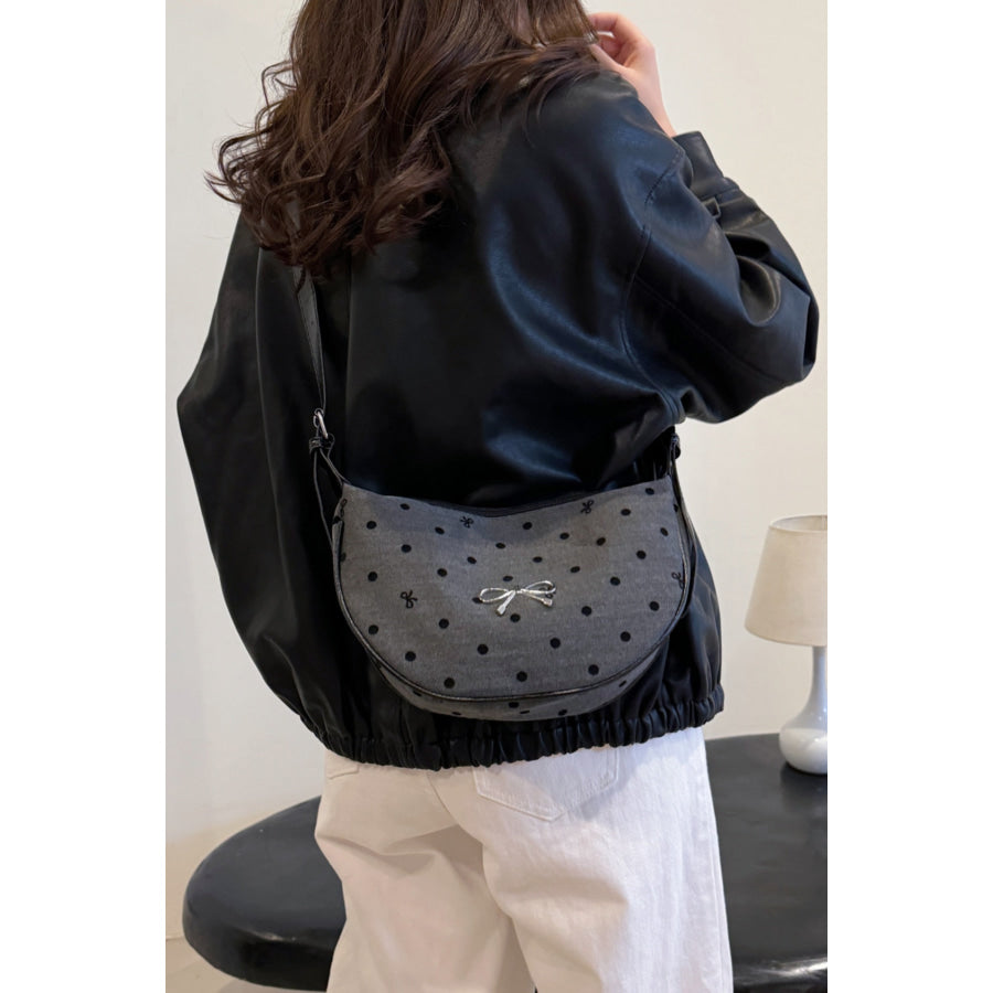 Polyester Printed Adjustable Strap Crossbody Bag Apparel and Accessories