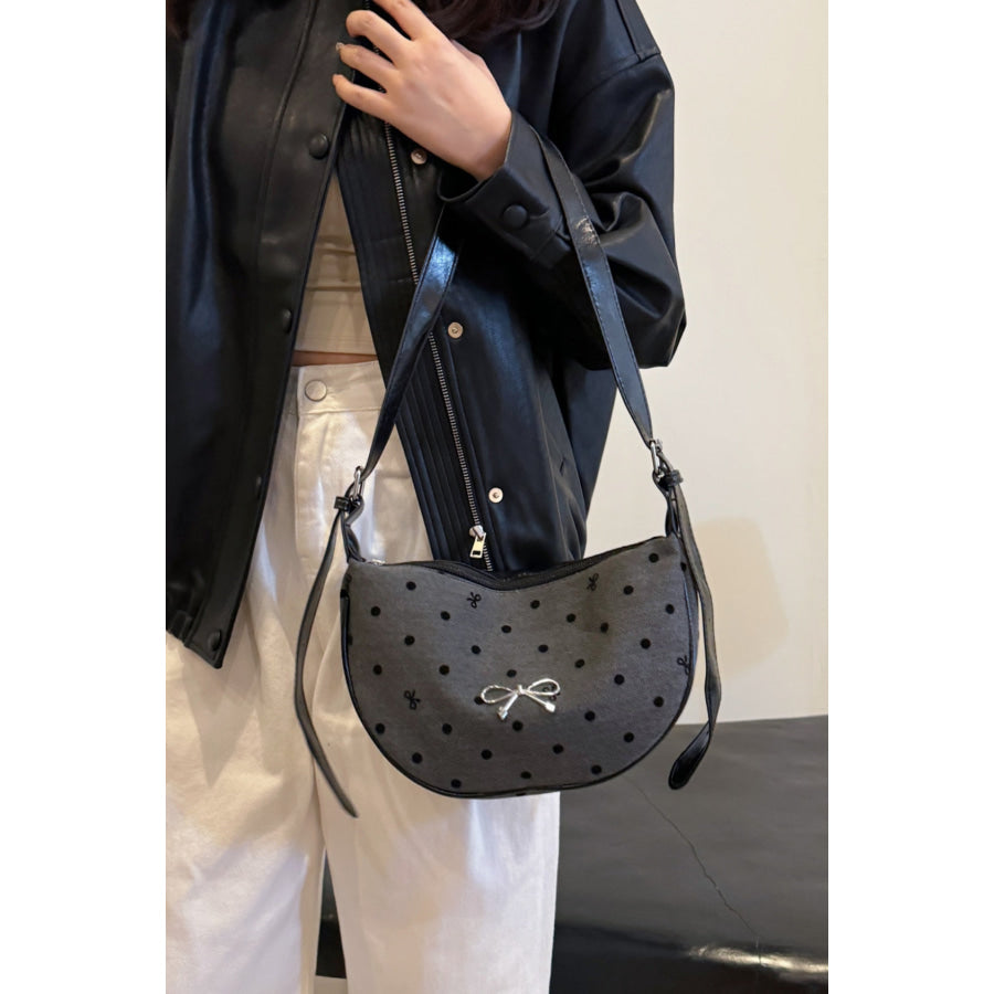 Polyester Printed Adjustable Strap Crossbody Bag Apparel and Accessories