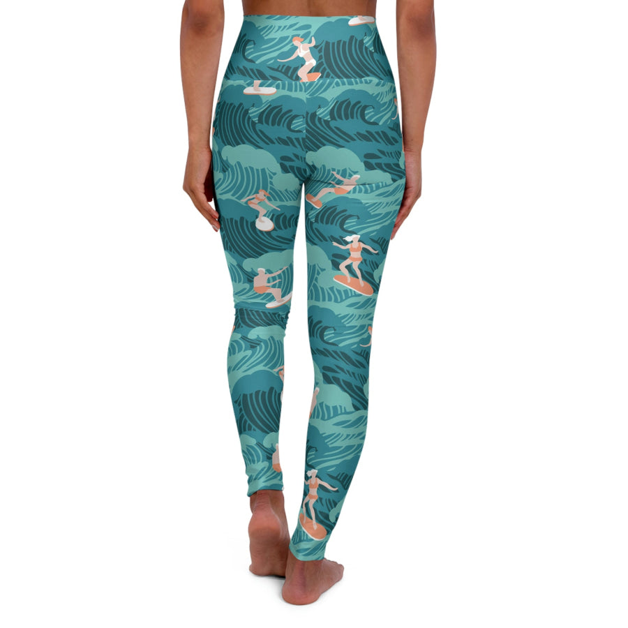 Preorder Custom Design High Waisted Yoga Leggings - Aussie Surf Leggings