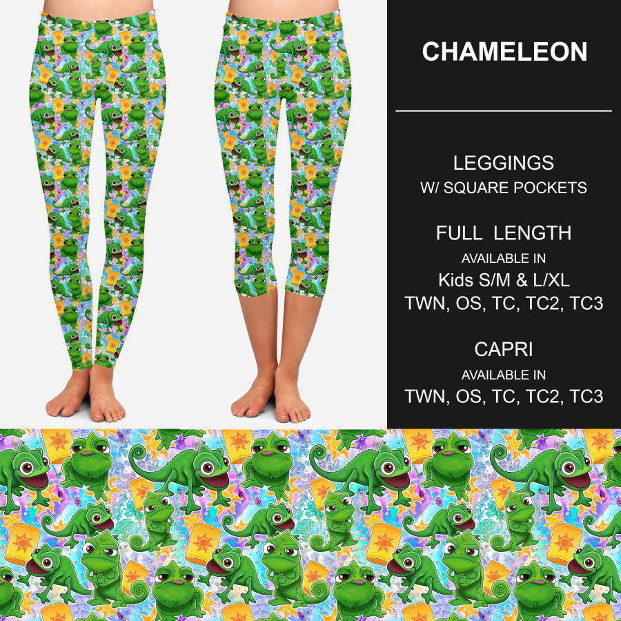PREORDER Custom Design Leggings / Joggers / Loungers w/ Pockets - Chameleon - Closes 14 May - ETA early Sep 2024 Loungewear