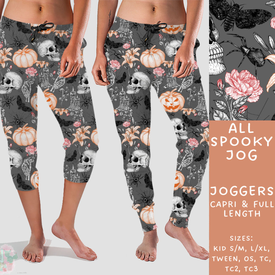 Preorder Custom Design Leggings / Joggers / Shorts - All Spooky - Closes 24 May - ETA late Sep 2024 Leggings