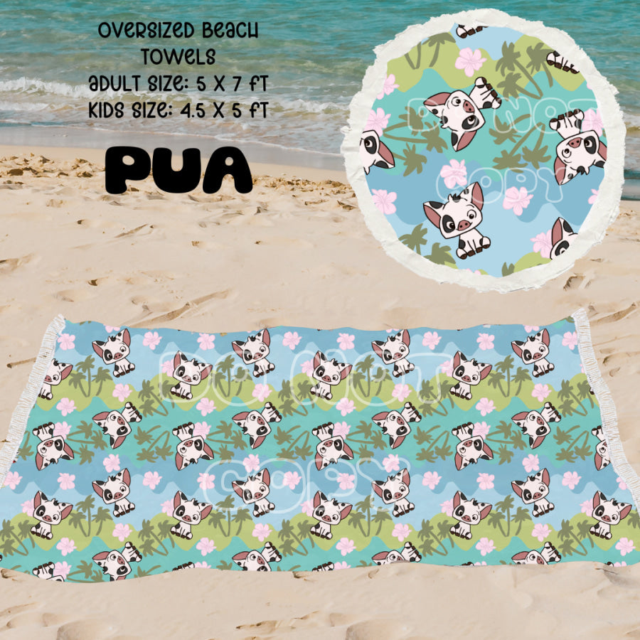 PREORDER Custom Design Oversize Kids Beach Towels - Closes 10 MAY - ETA late Aug 2024 Towels