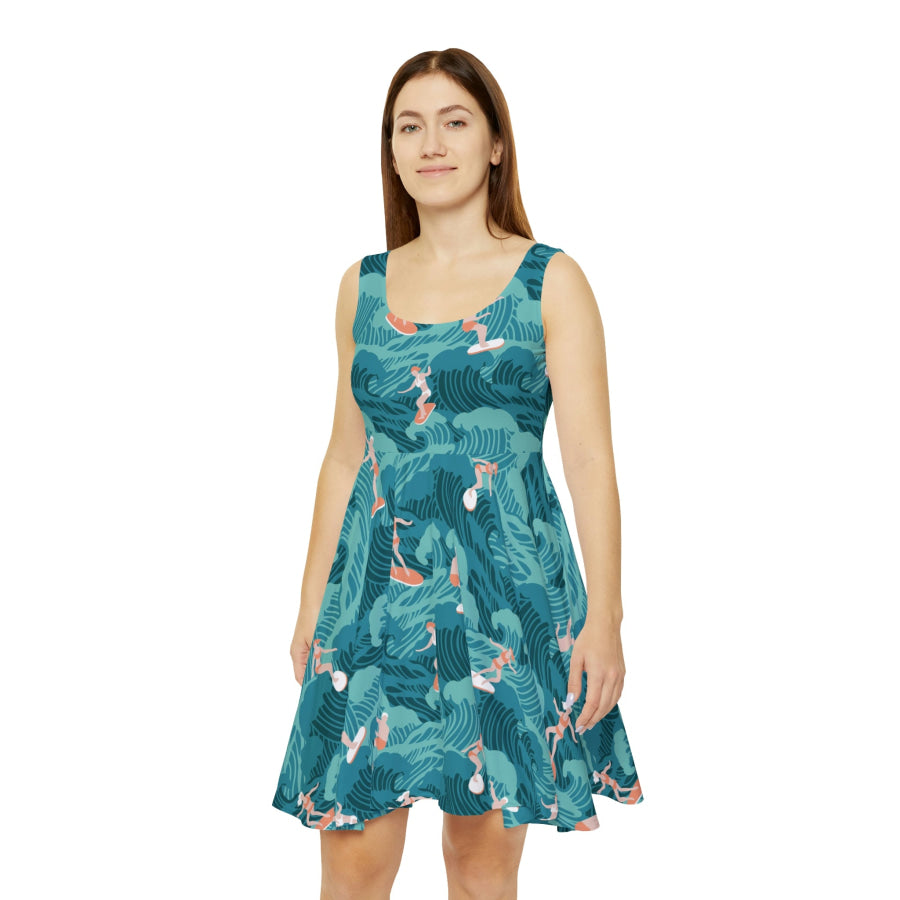 Preorder Custom Design Skater Dress - Aussie Surf All Over Prints
