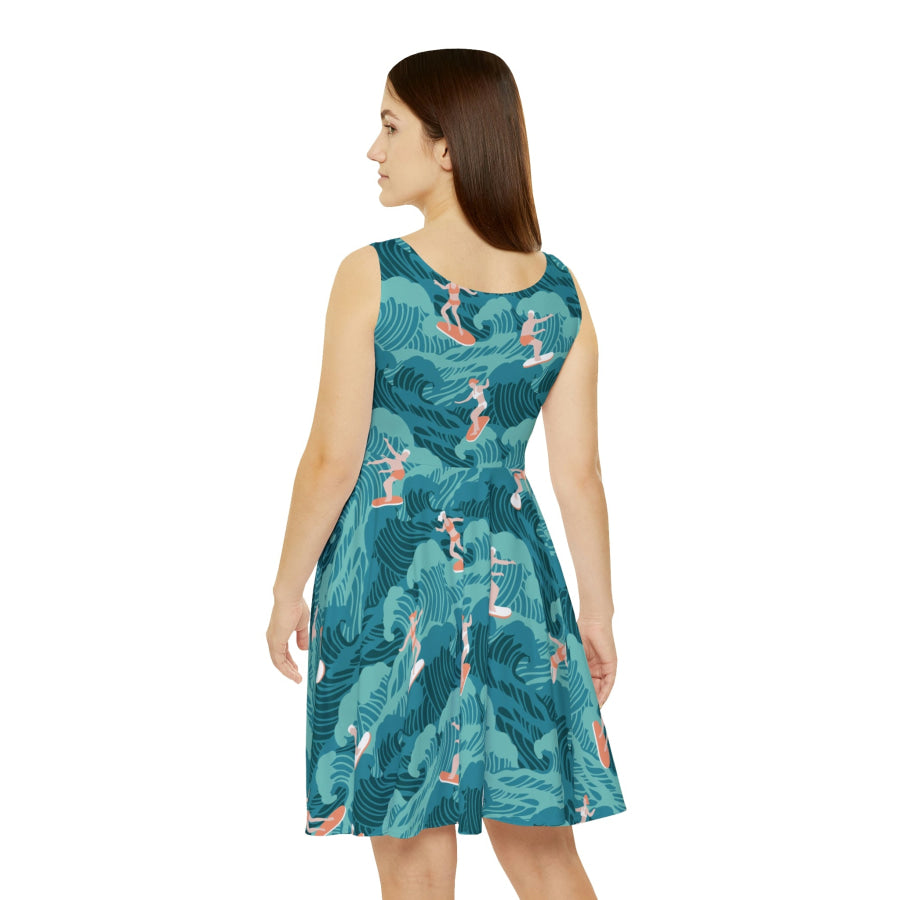 Preorder Custom Design Skater Dress - Aussie Surf All Over Prints