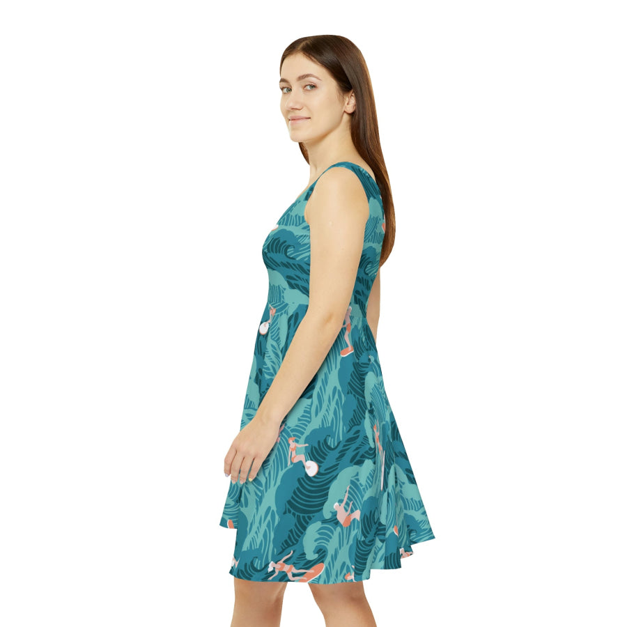 Preorder Custom Design Skater Dress - Aussie Surf All Over Prints