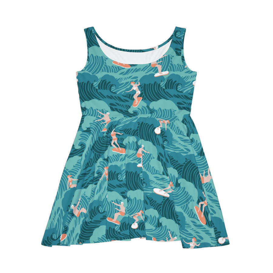 Preorder Custom Design Skater Dress - Aussie Surf All Over Prints