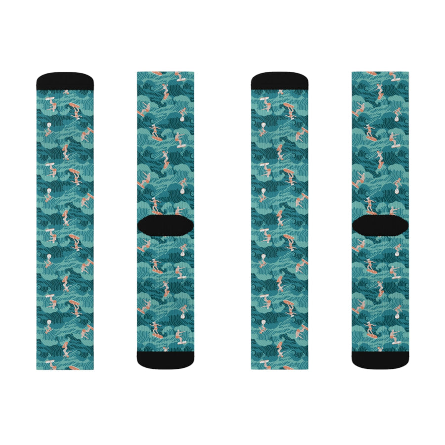 Preorder Custom Design Socks - Aussie Surf All Over Prints