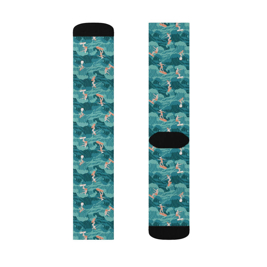 Preorder Custom Design Socks - Aussie Surf All Over Prints