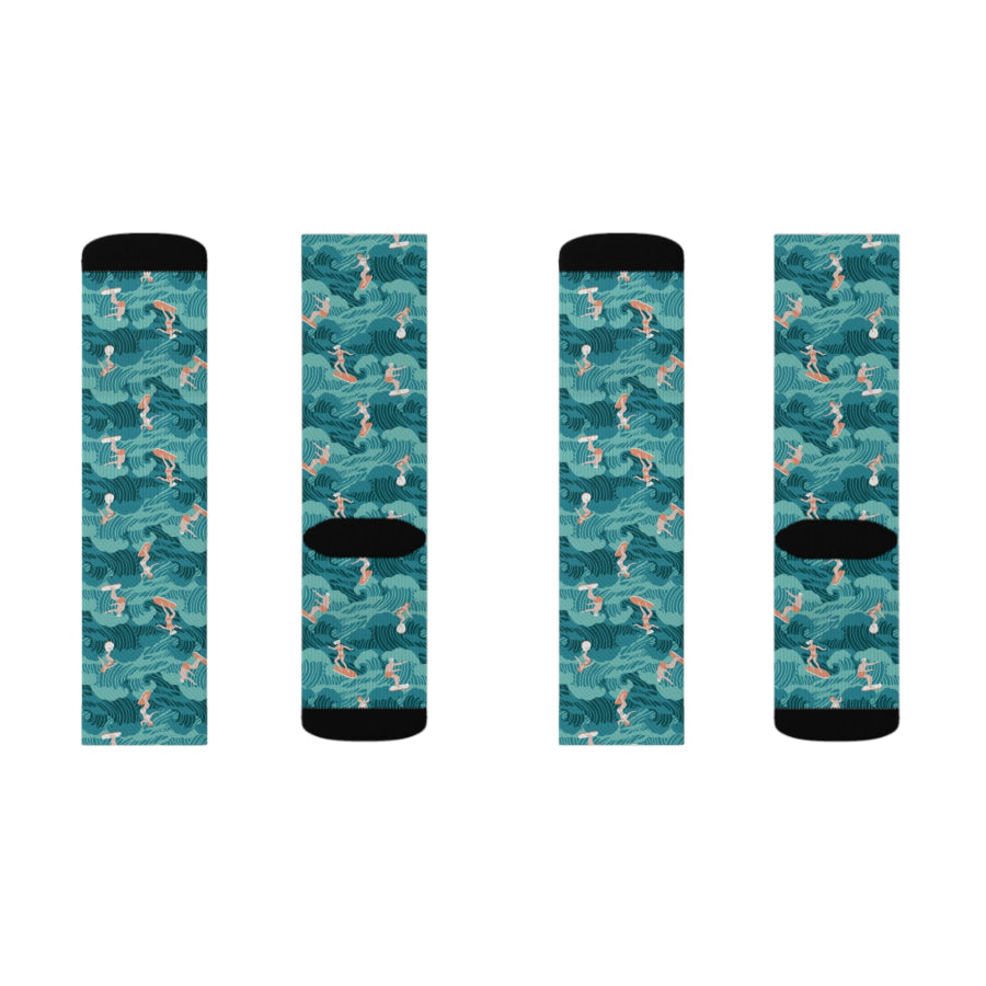 Preorder Custom Design Socks - Aussie Surf All Over Prints