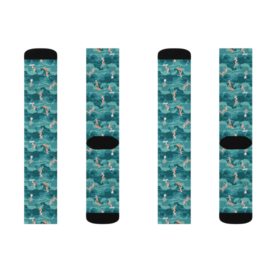 Preorder Custom Design Socks - Aussie Surf All Over Prints