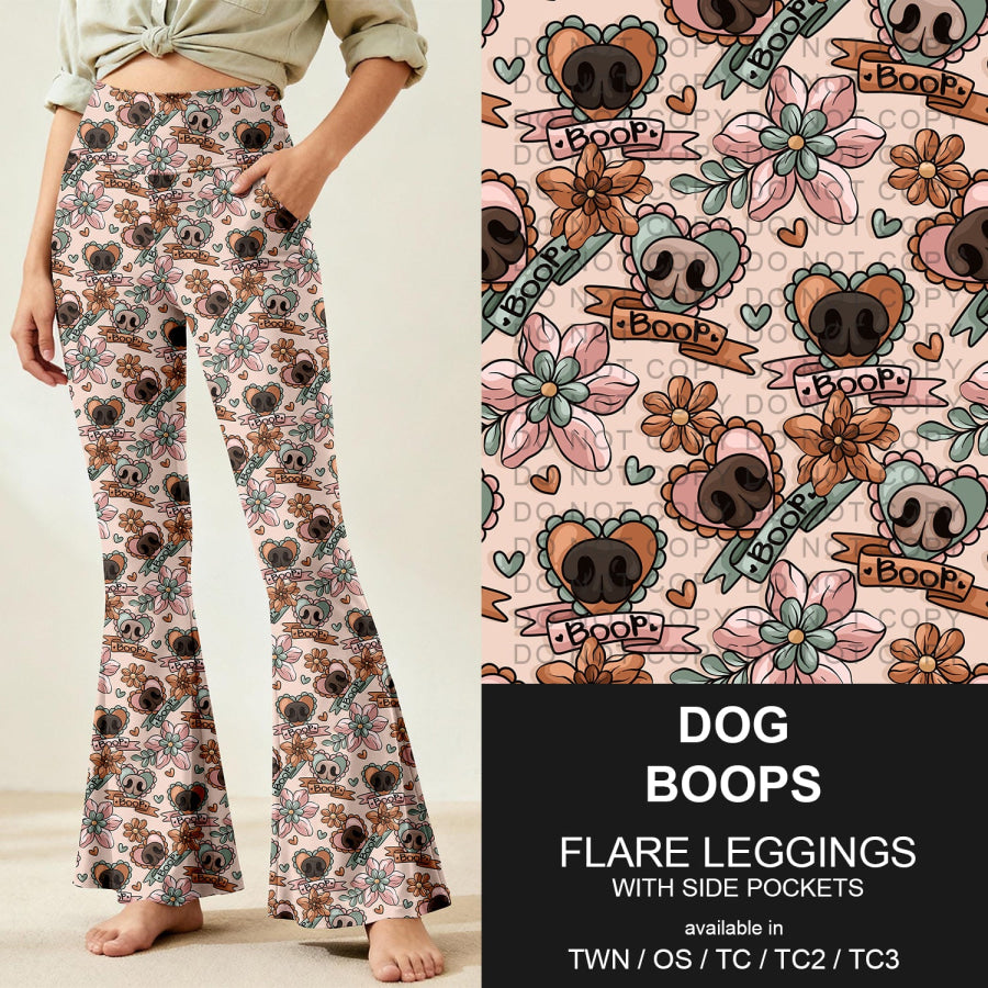 Preorder Custom Flare Leggings - Dog Boops - Closes 9 Nov - ETA early Feb 2026 Loungewear