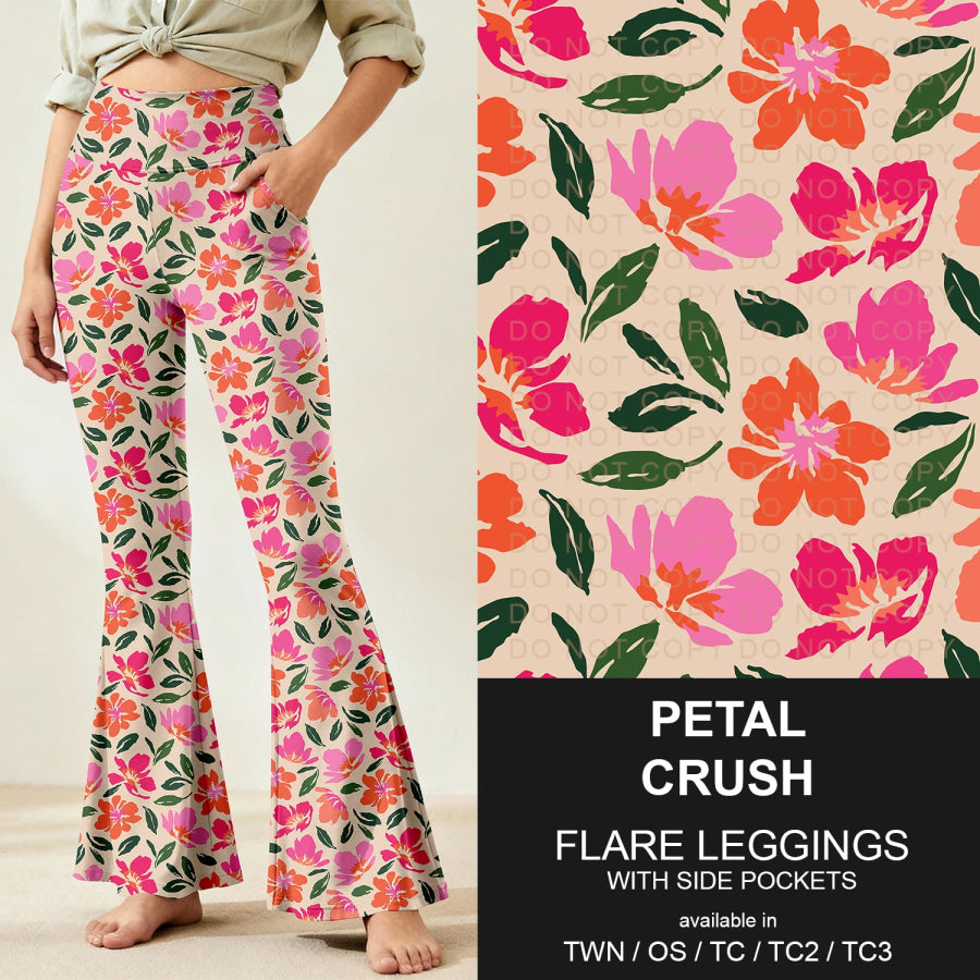 Preorder Custom Flare Leggings - Petal Crush - Closes 9 Nov - ETA early Feb 2026 Loungewear