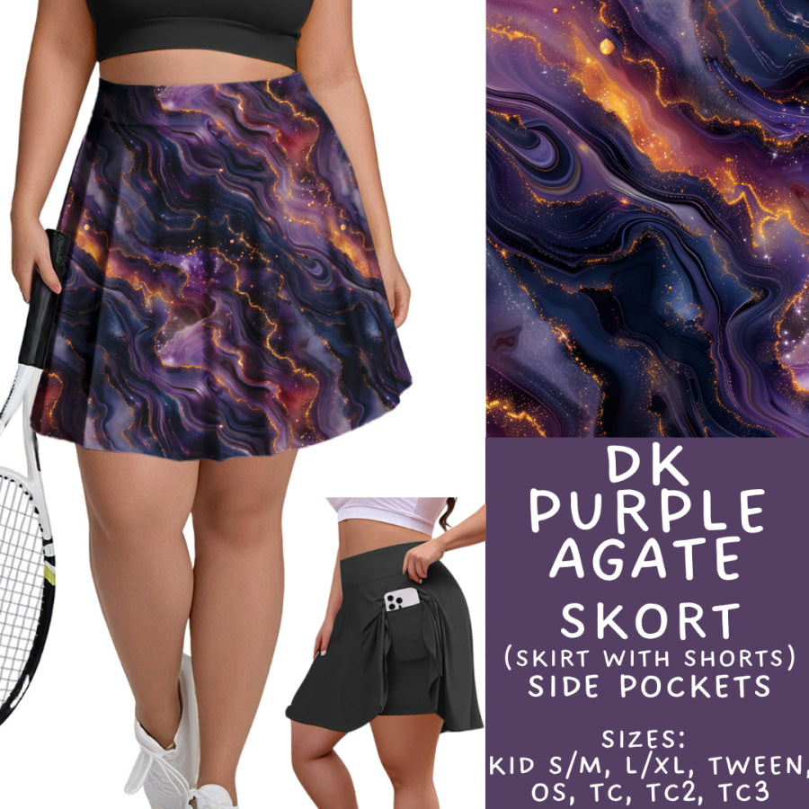 Preorder Custom Styles - Dark Purple Agate - Closes 17 Nov - ETA early Feb 2026 Leggings