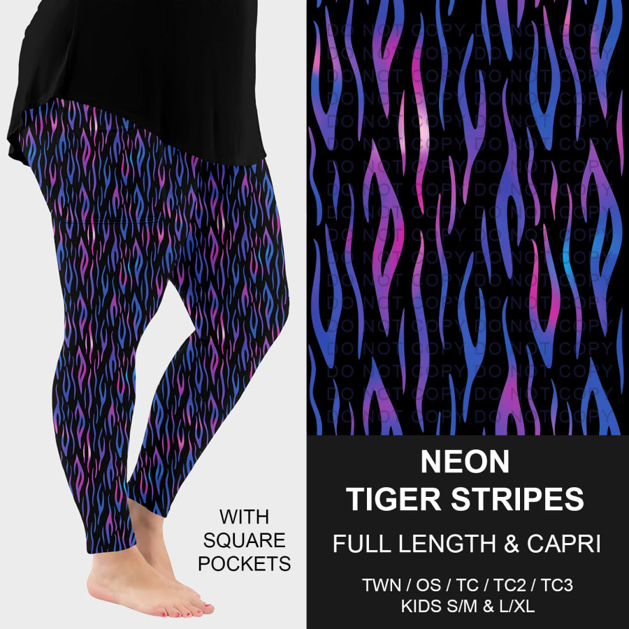Preorder Custom Styles - Neon Tiger Stripes - Closes 4 Nov - ETA late Jan 2026 Loungewear