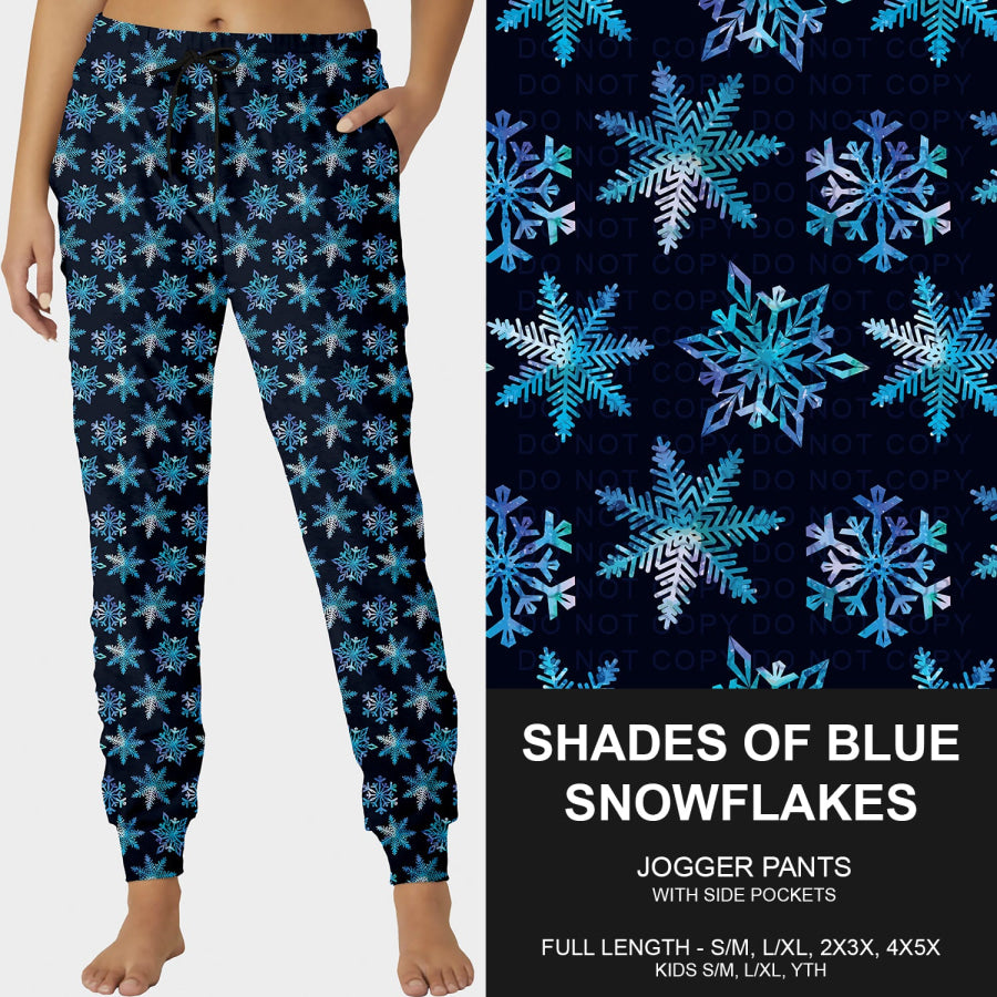 Preorder Custom Styles - Shades Of Blue Snowflakes - Closes 4 Nov - ETA late Jan 2026 Loungewear