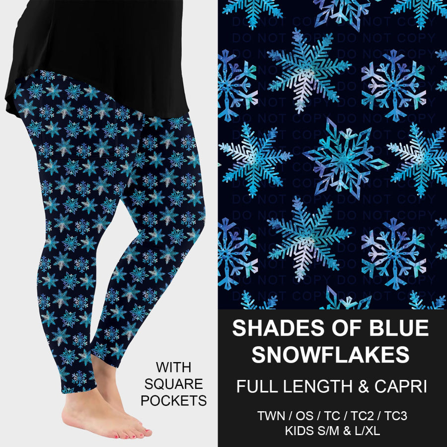 Preorder Custom Styles - Shades Of Blue Snowflakes - Closes 4 Nov - ETA late Jan 2026 Loungewear