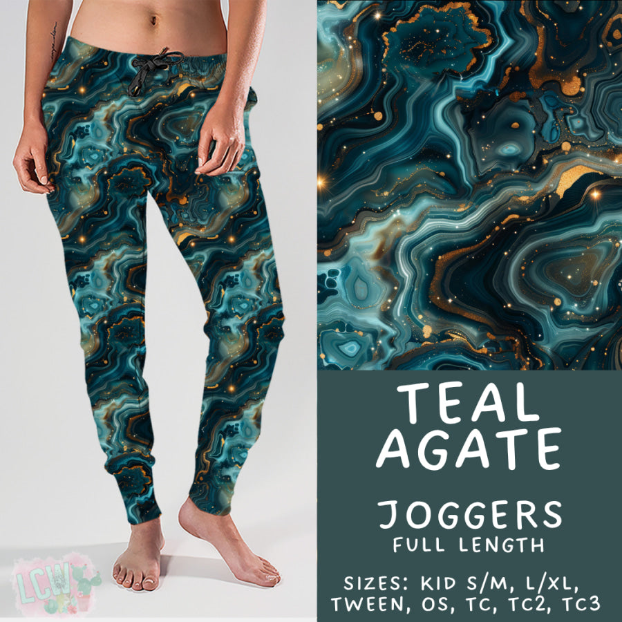 Preorder Custom Styles - Teal Agate - Closes 17 Nov - ETA early Feb 2026 Leggings