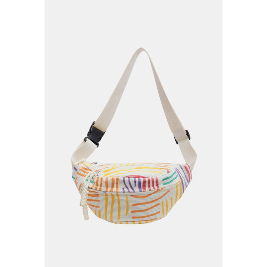 Printed Adjustable Strap Sling Bag Apparel and Accessories