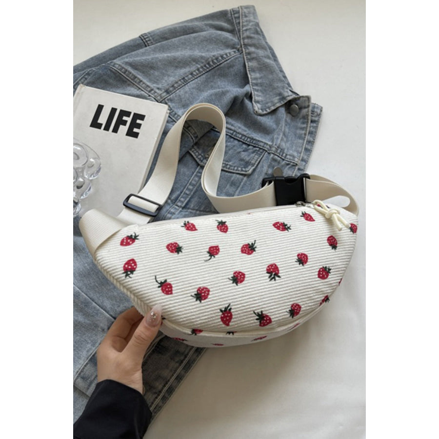 Printed Adjustable Strap Sling Bag Apparel and Accessories