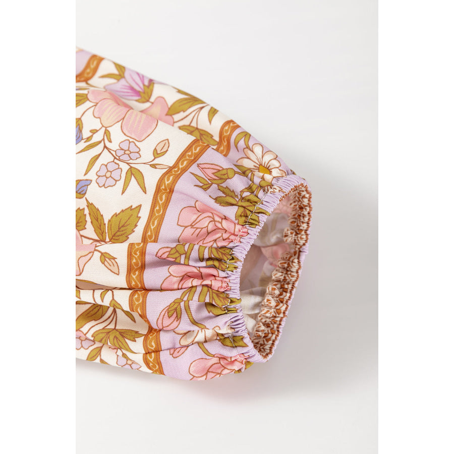 Printed Button Down Long Sleeve Shirt Apparel and Accessories
