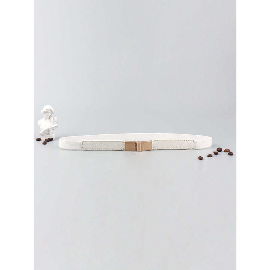 PU Elastic Skinny Belt