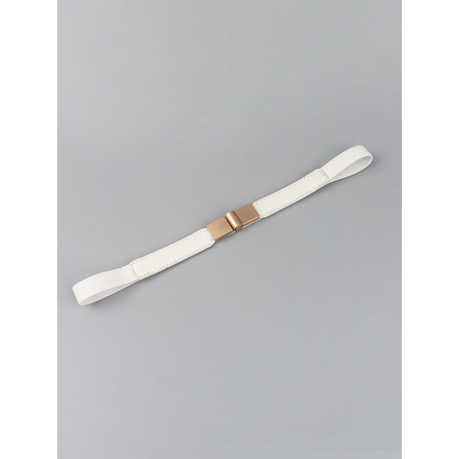 PU Elastic Skinny Belt