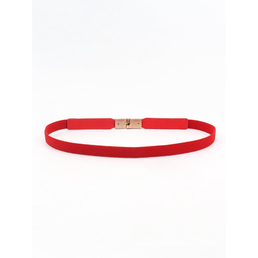 PU Elastic Skinny Belt