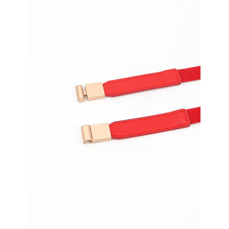 PU Elastic Skinny Belt