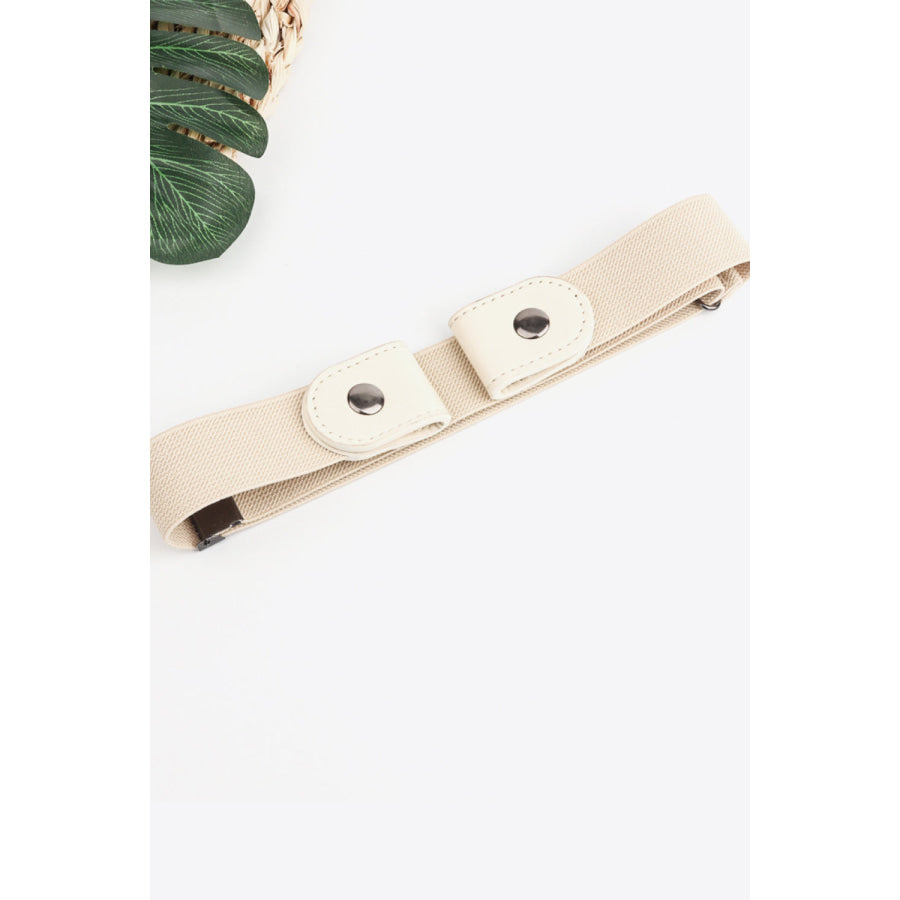 PU Elastic Snap Closure Belt