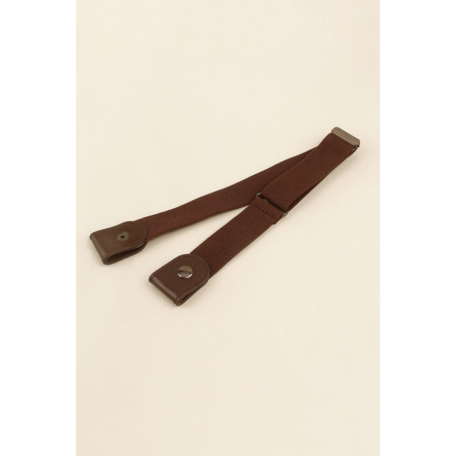 PU Elastic Snap Closure Belt