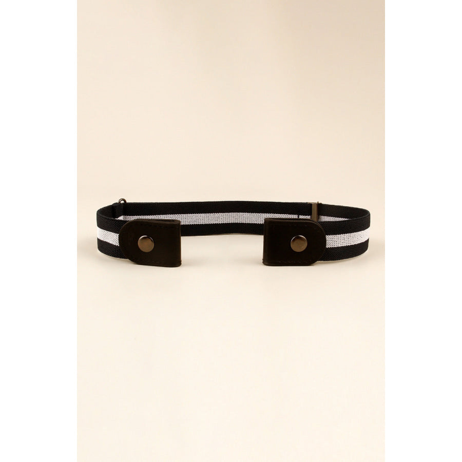 PU Elastic Snap Closure Belt