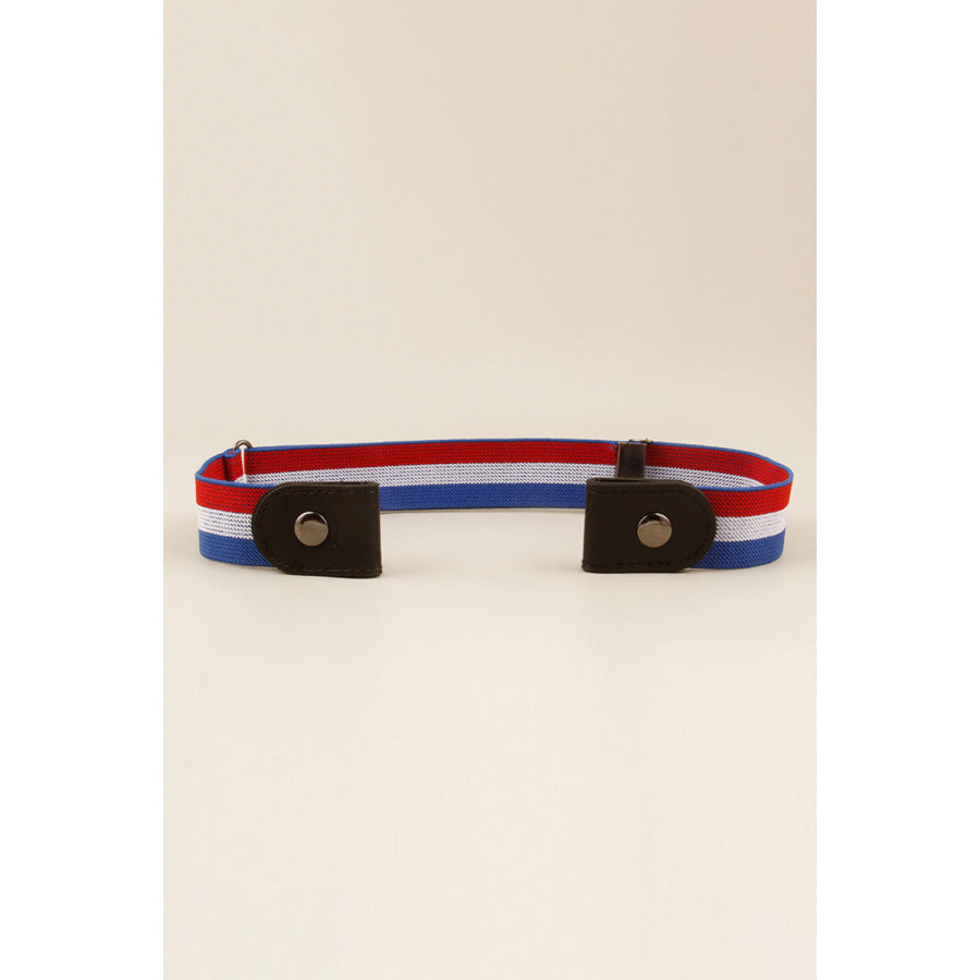 PU Elastic Snap Closure Belt