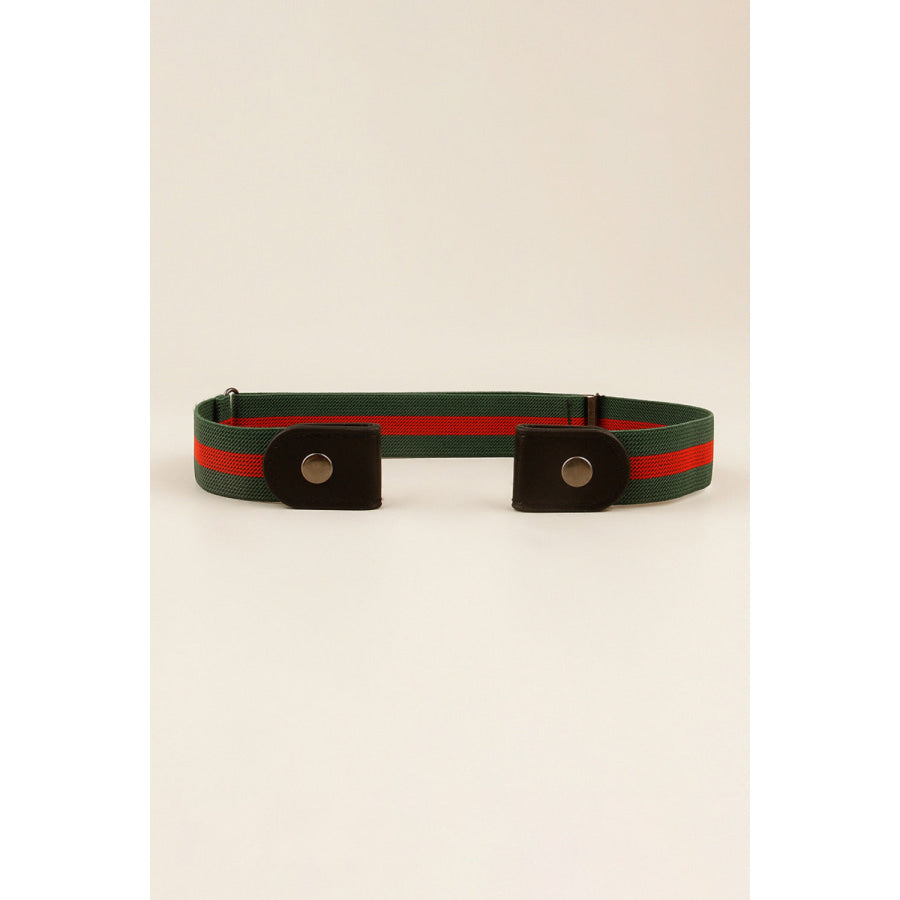 PU Elastic Snap Closure Belt
