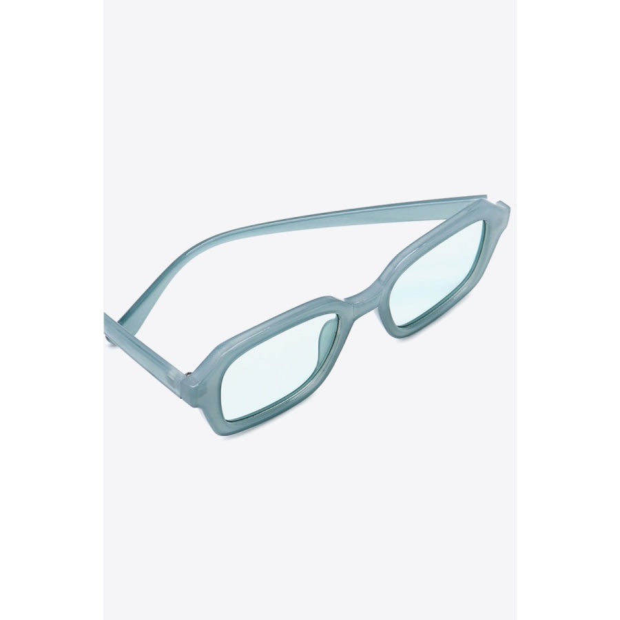Rectangle Full Rim Sunglasses Pastel Blue / One Size