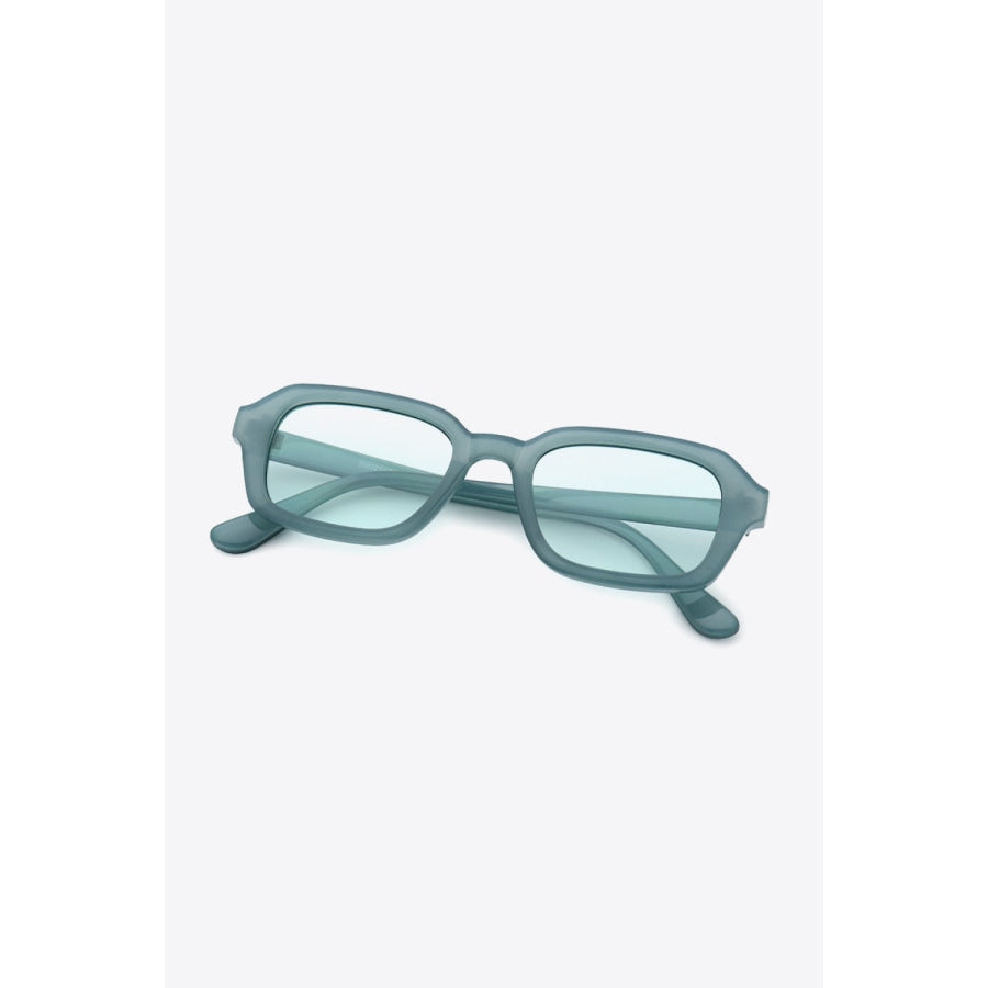 Rectangle Full Rim Sunglasses Pastel Blue / One Size