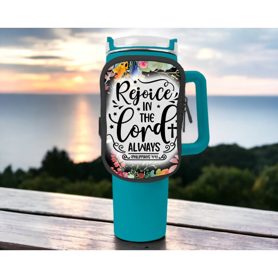 Rejoice In The Lord Zippered Pouch/Bag For 40oz Tumbler Tumbler