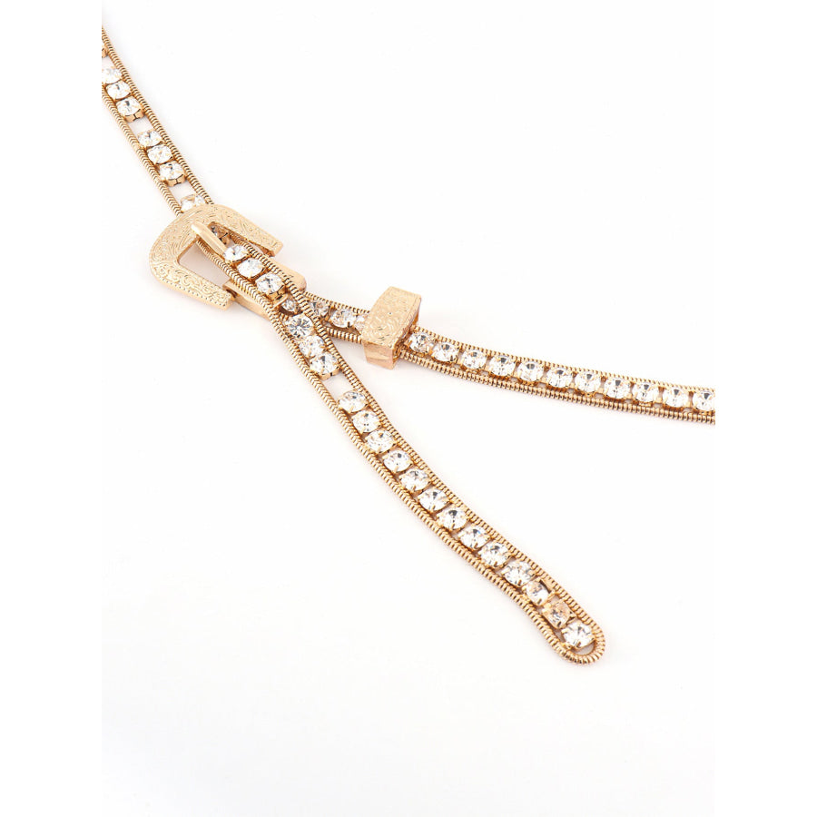 Rhinestone Metal Belt