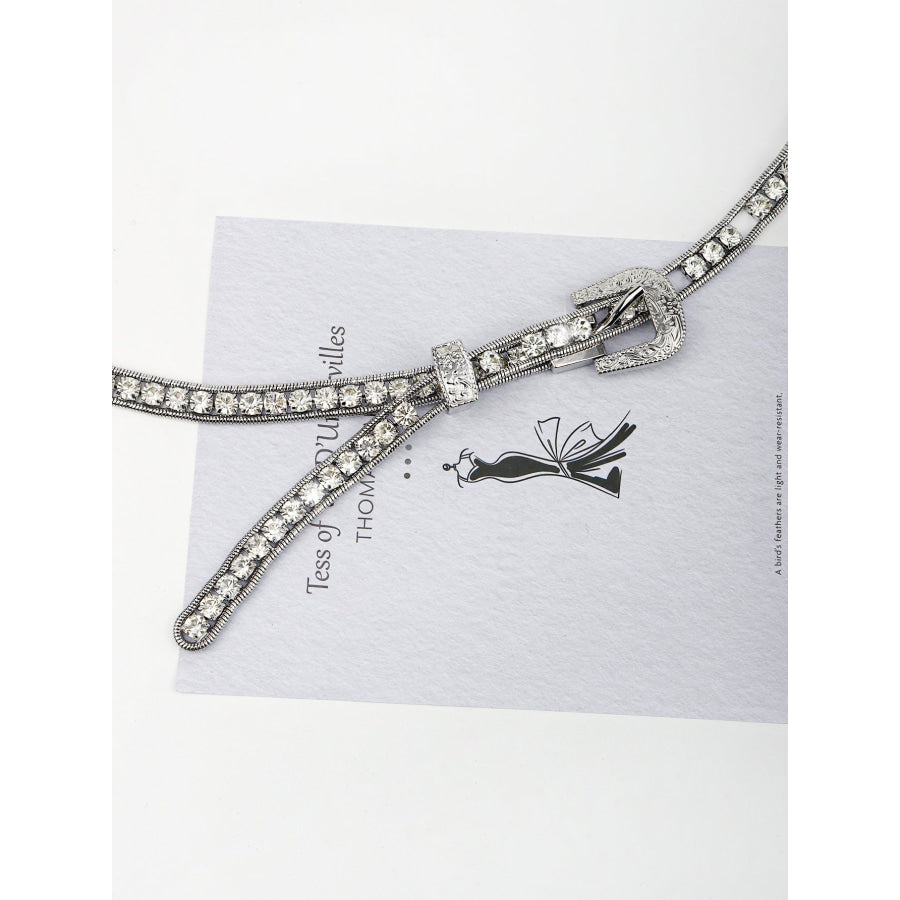 Rhinestone Metal Belt