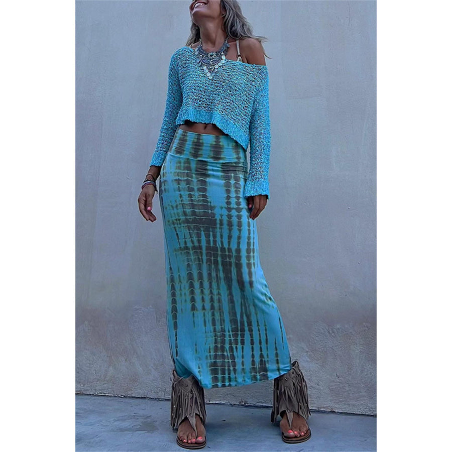 Round Neck Long Sleeve Knit Cover Up Apparel and Accessories