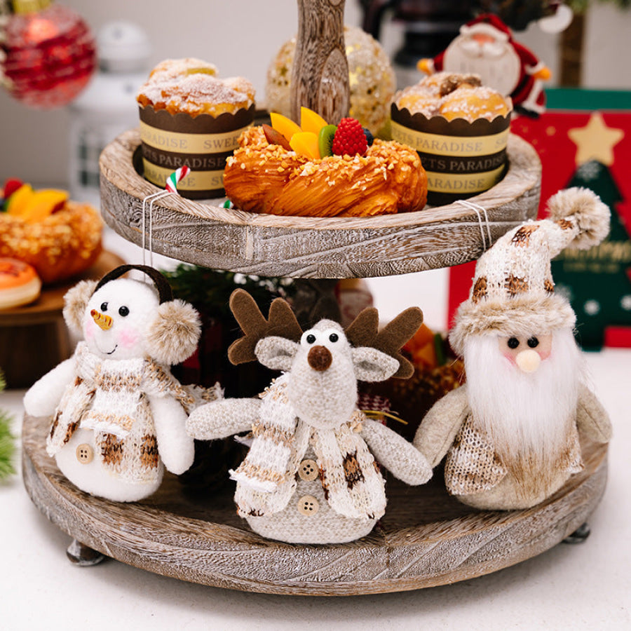 Santa Snowman Reindeer Hanging Ornament Apparel and Accessories