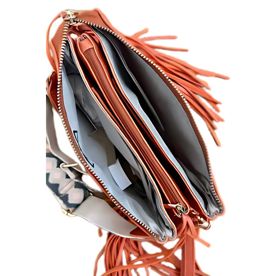 Sedona Orange Fringe Crossbody Bag - ETA 6/5 WS 640 Handbags