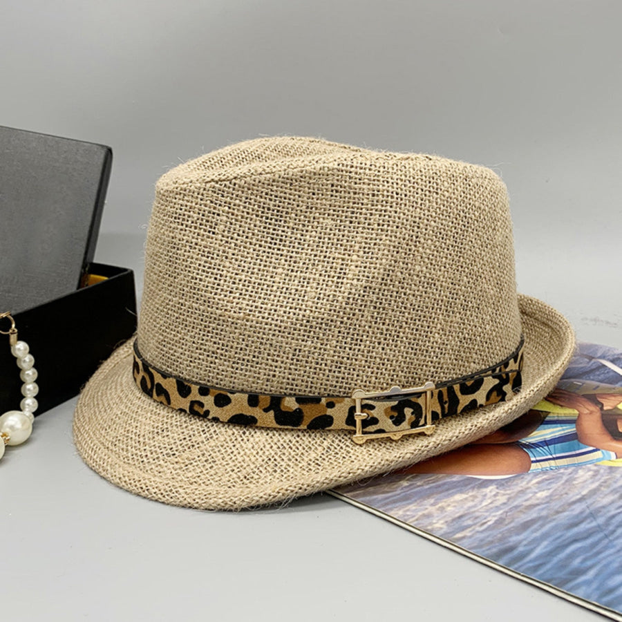 Short Brim Jute Cloth Hat Apparel and Accessories
