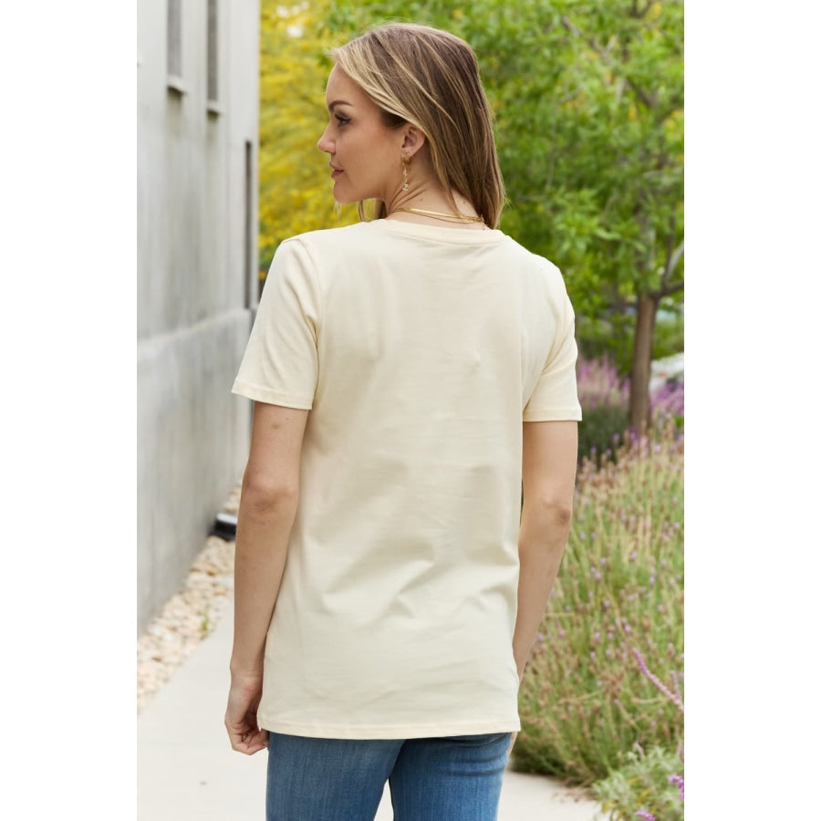 Simply Love BE THE SUNSHINE Graphic Cotton Tee Off White / S
