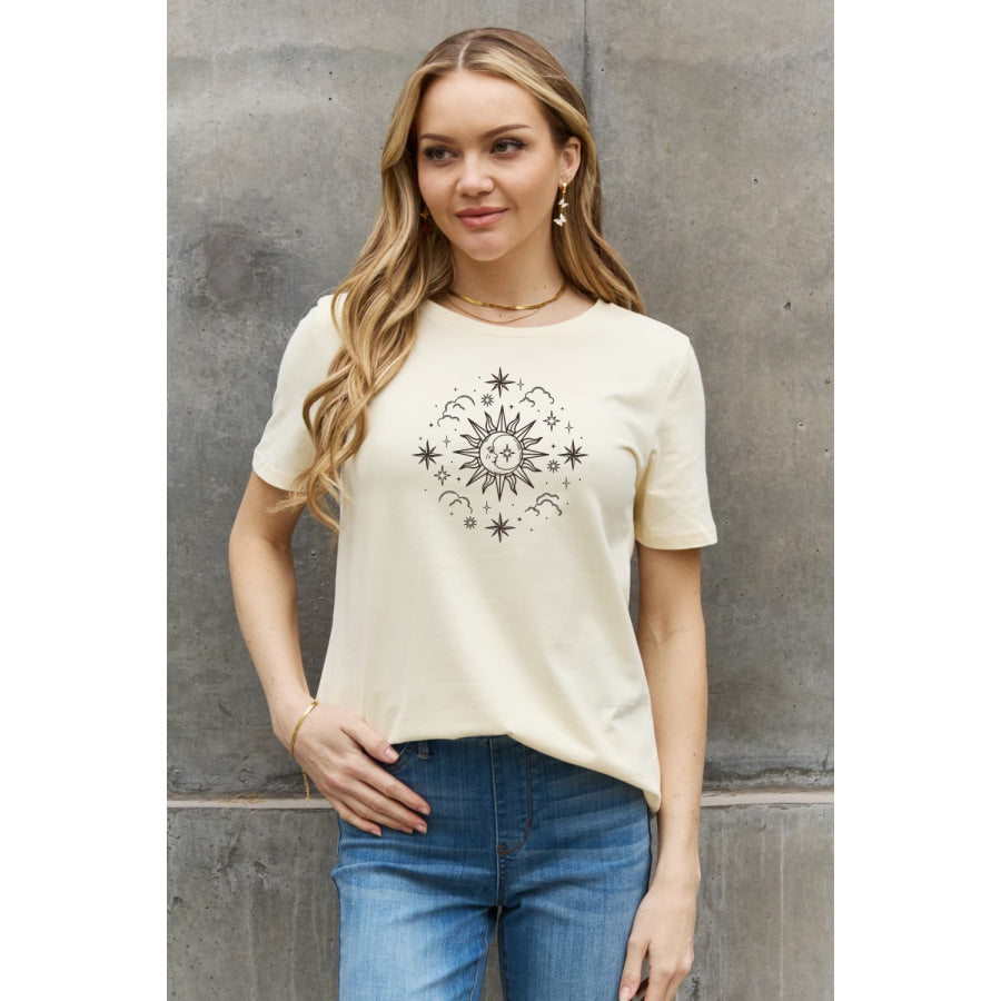 Simply Love Celestial Graphic Short Sleeve Cotton Tee