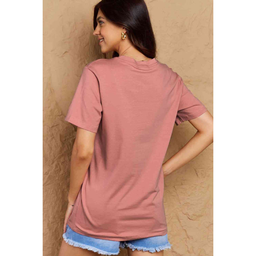 Simply Love Full Size Cat & Pumpkin Graphic Cotton T-Shirt Apparel and Accessories