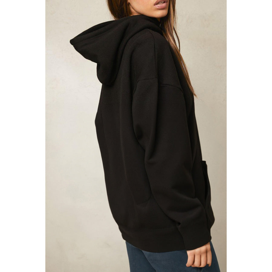 Simply Love Full Size CREATE HAPPINESS Graphic Hoodie Black / S