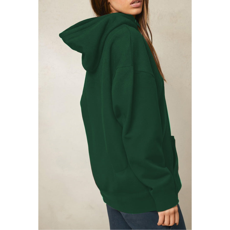 Simply Love Full Size Floral Butterfly Graphic Hoodie Green / S