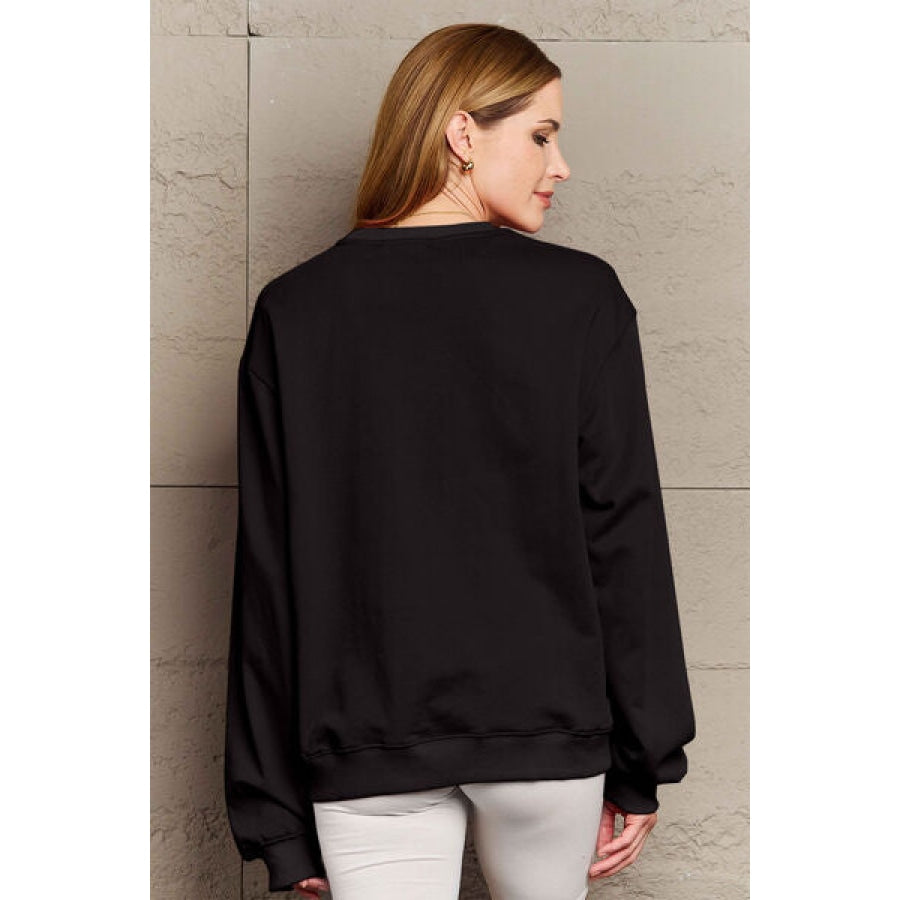 Simply Love Full Size MAMA Round Neck Sweatshirt Black / S Clothing