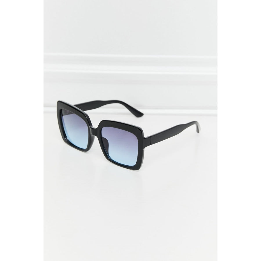 Square Full Rim Sunglasses Black / One Size